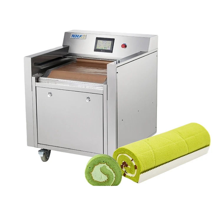 Cheap price full automatic Swiss roll cake production line cake making machine