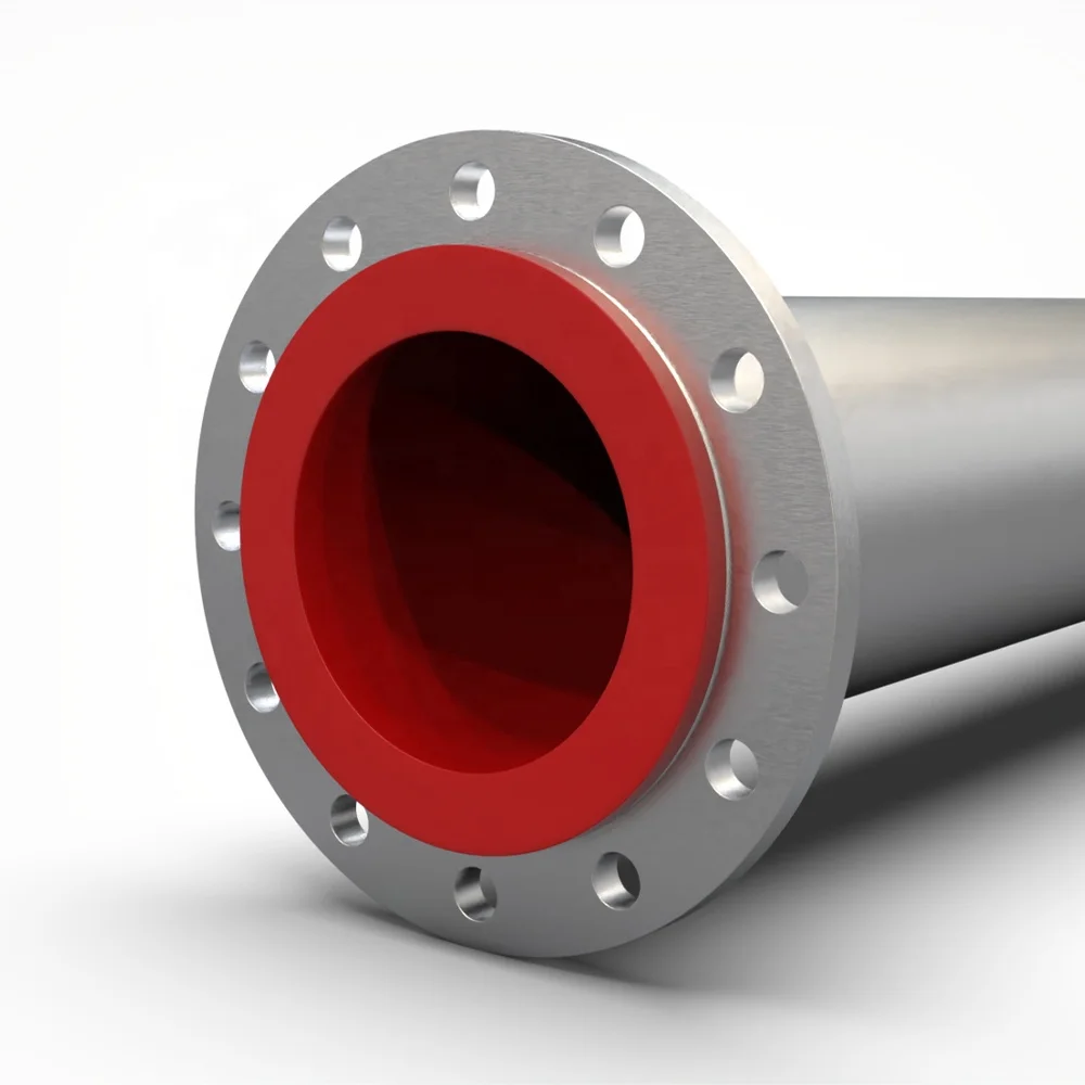 acid resistance polyurethane 10 inch large diameter steel pipe lining for mining slurry tailing