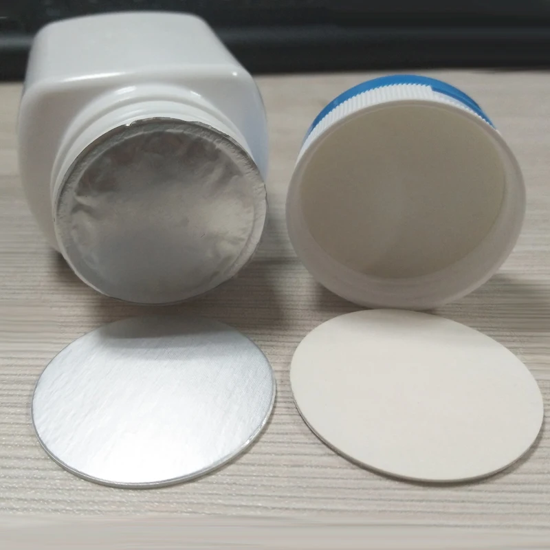 PE bottle aluminum foil sealing liner heat induction seals