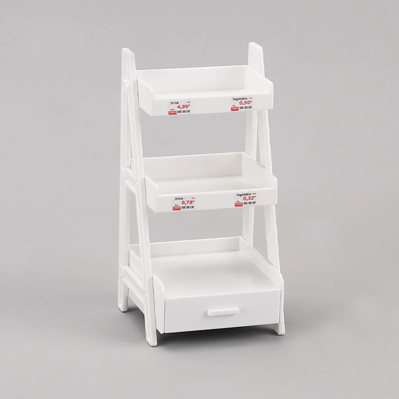 Miniature Flower Stand Shelves Small Model Dollhouse Diy Simulation Furniture