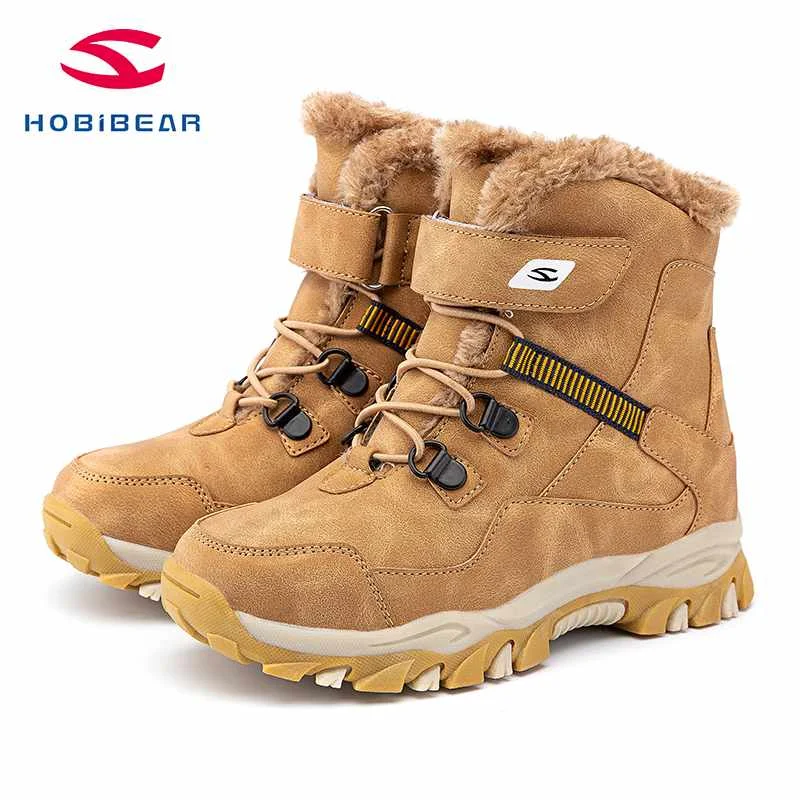 
Warm Boots For Girl Fashionable Design Casual Shoes With Cotton Lining Comfortable Wear Outdoor Kids Boots 