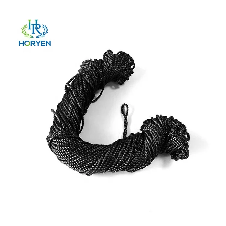 High modulus fireproof 3mm 5mm diameter 100% carbon fiber twisted cord rope