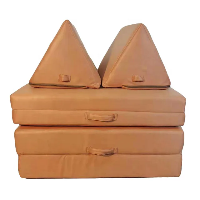 Custom Round Oblong Wedge Shaped Foam Kids Play Couch