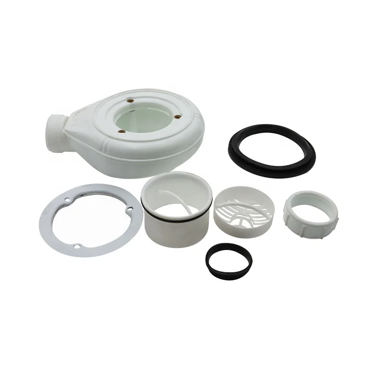 GUIDA 712196 siphon round shower drain with outlet 42mm for shower tray drainer