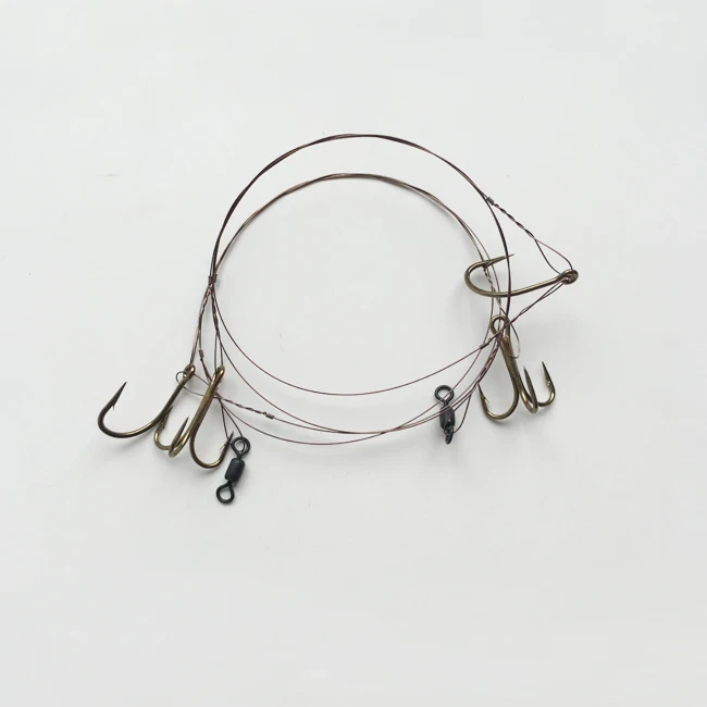 Saltwater fishing tuna rig kingfish wire leader rig