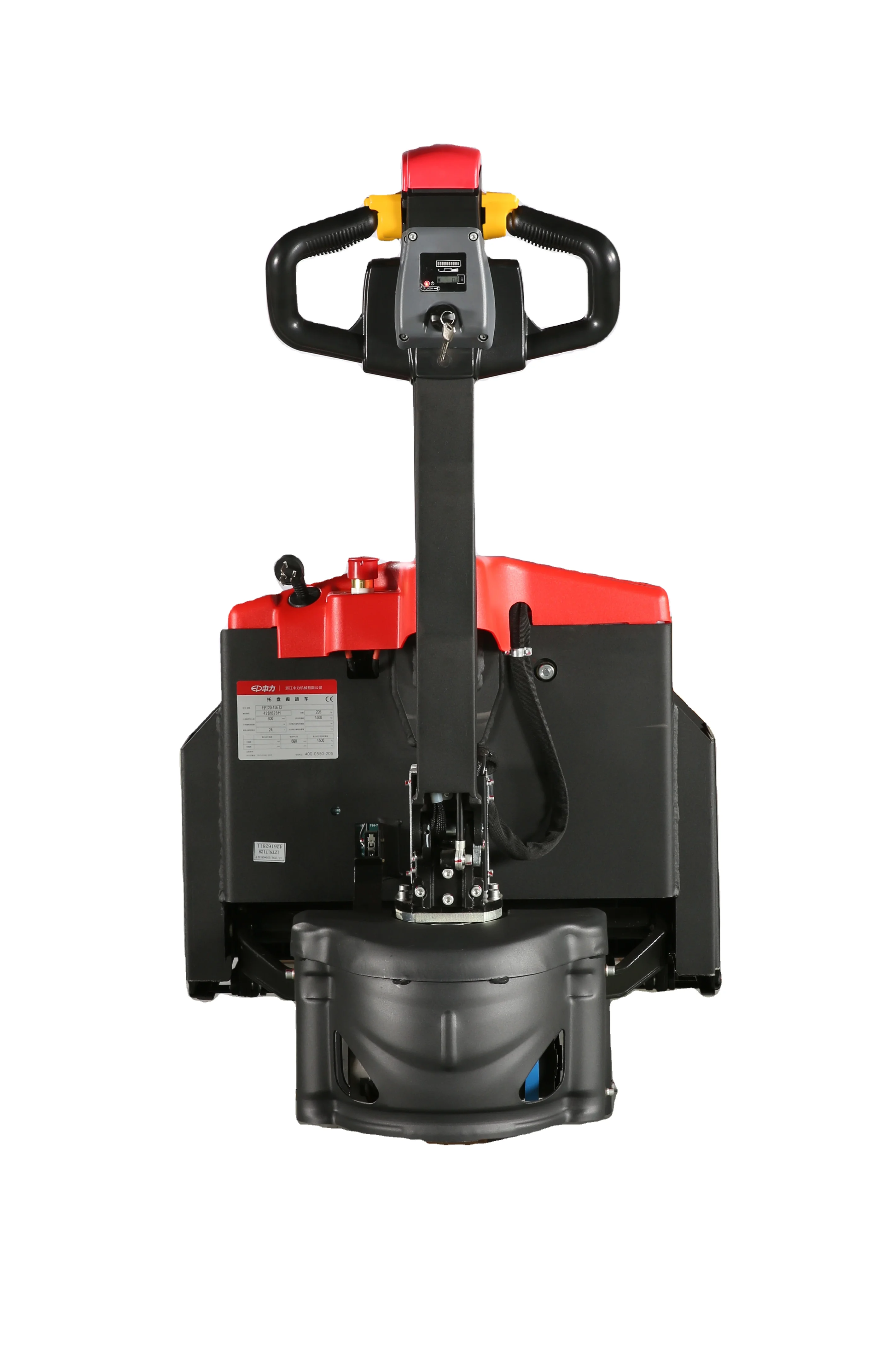 electric pallet truck 2 tons solid rubber wheel fast charging Lithium battery electric forklift with handle