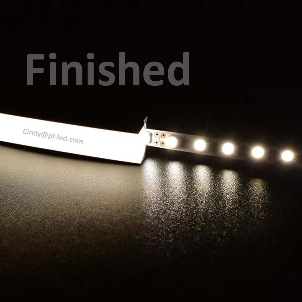 Flat Top 100m 200m  10x10mm empty Soft led Neon silicone Tube for 5mm  led strip