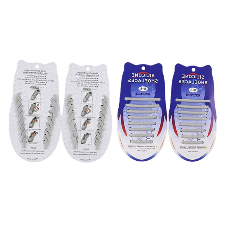 suitable for sneaker casual shoes no tie elastic silicone shoe laces for kids and adult