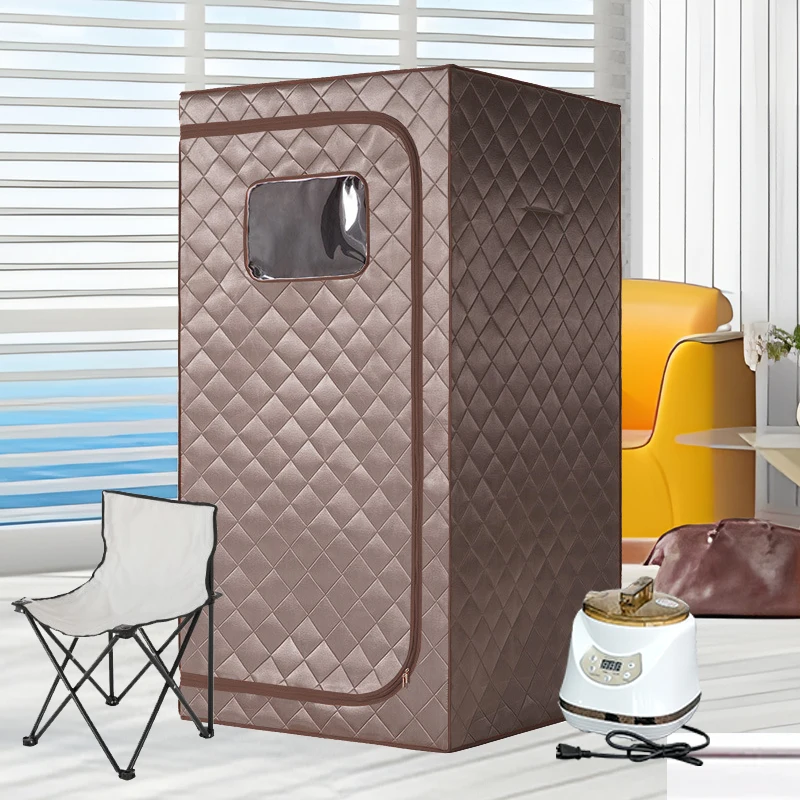 Portable Full Body Sauna Tent Detoxification Folding Portable Sauna One Person Mini Indoor Steam Sauna Cabin Room