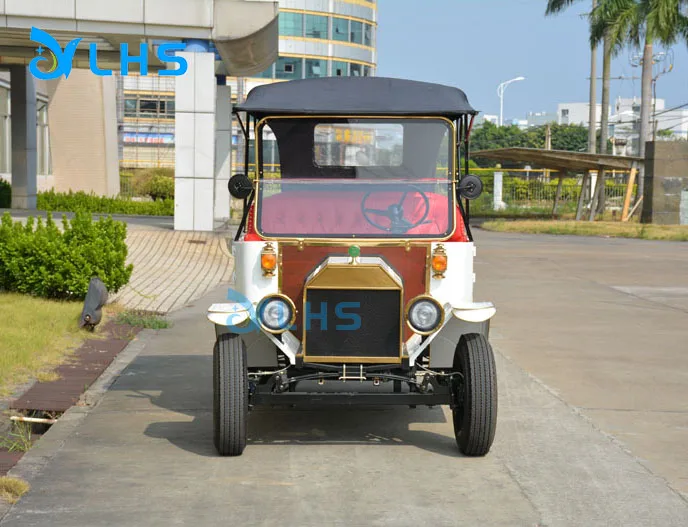 Used high quality classic electric car 5000w lithium wedding antique car sightseeing vintage cart cat for villa community