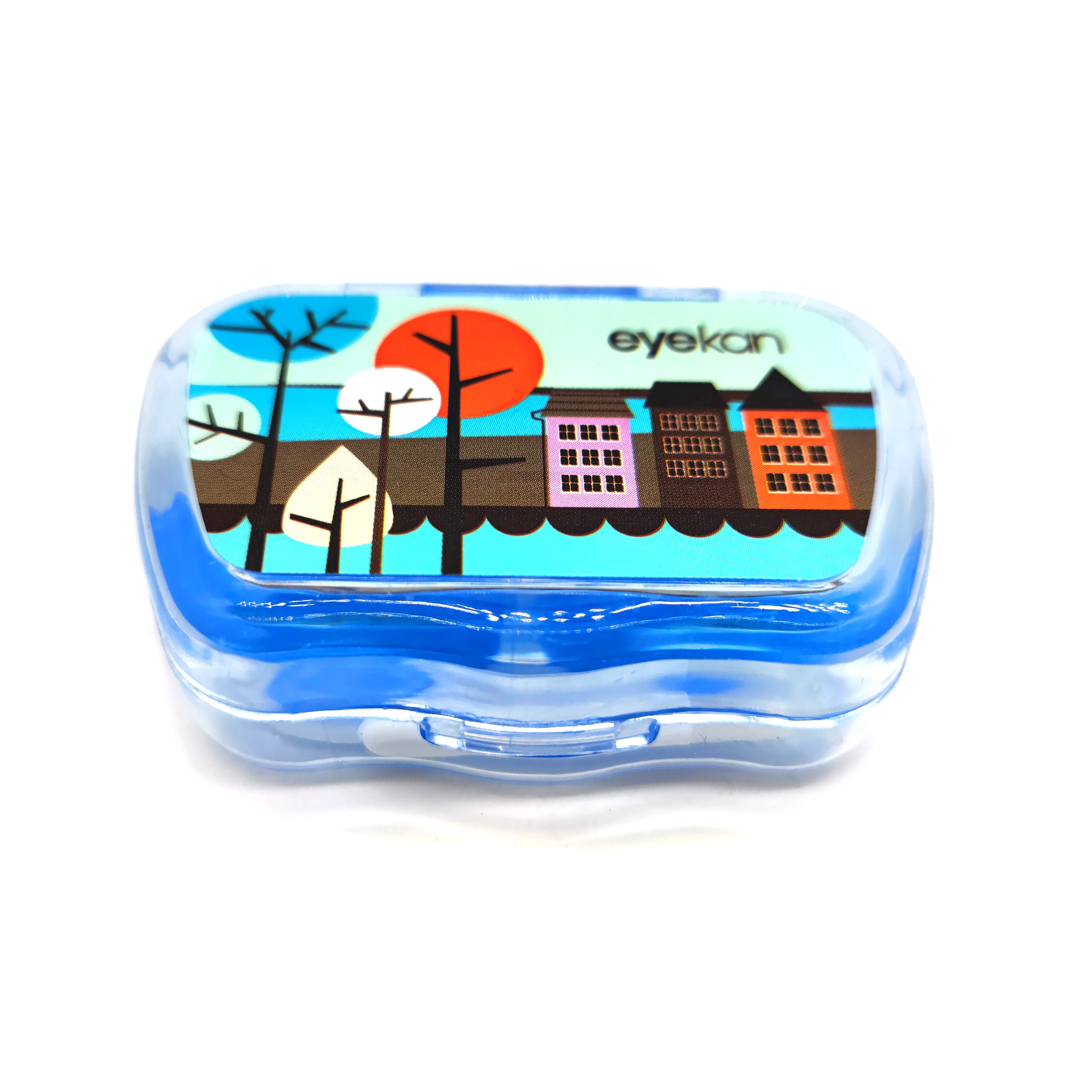 
Novmas Wholesale Girl Plastic Contact Lens Case Fruit Pattern Contact Lenses Case With Mirror 