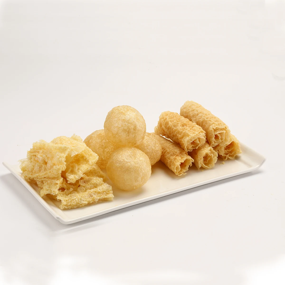 HACCP, три вкусных вегетарианских набора, бобовые творожные палочки, жареные глютеновые шарики, хрустящие жареные бобовые творожные продукты из бобов