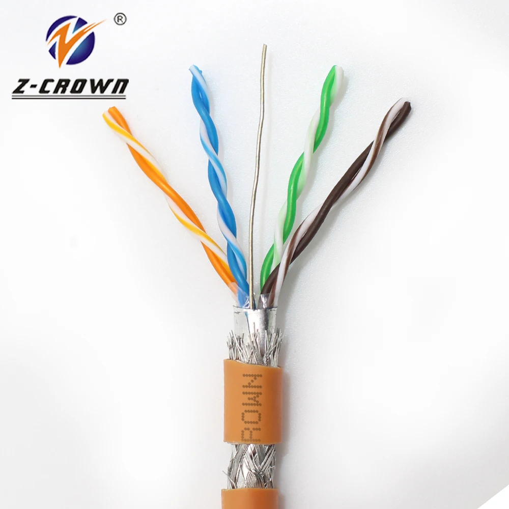 RJ45 cabl chat5e proveedores de cobre 0.5mm stp 24awg cat5e ftp aerial antenna lan communication cable suppliers