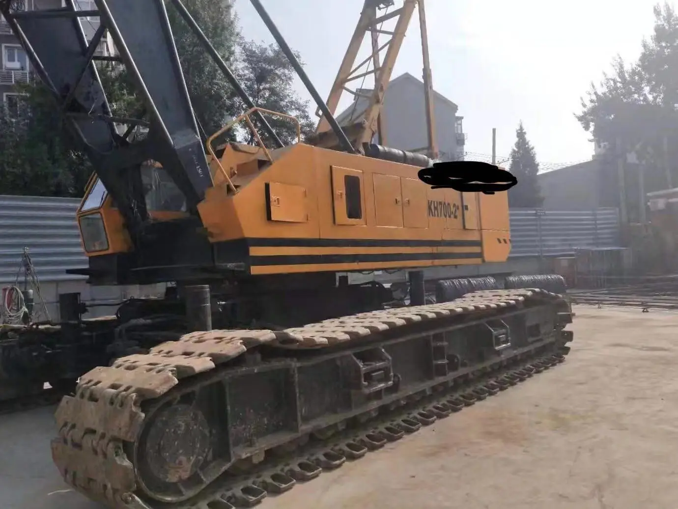 Used heavy construction machine hitachi 150ton crawler crane kh700