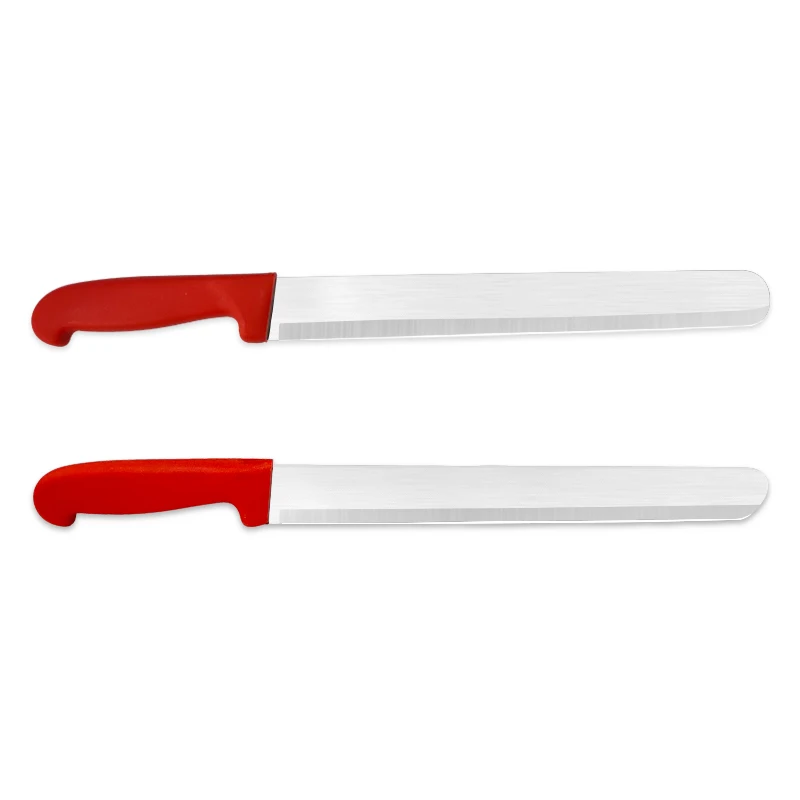 High quality long knife bread cutting knife with color PP handle