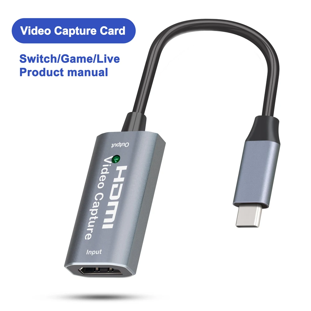 Doonjiey новая модель 4k hdmi к usb c Карта видеозахвата для игры запись потокового видео трансляции