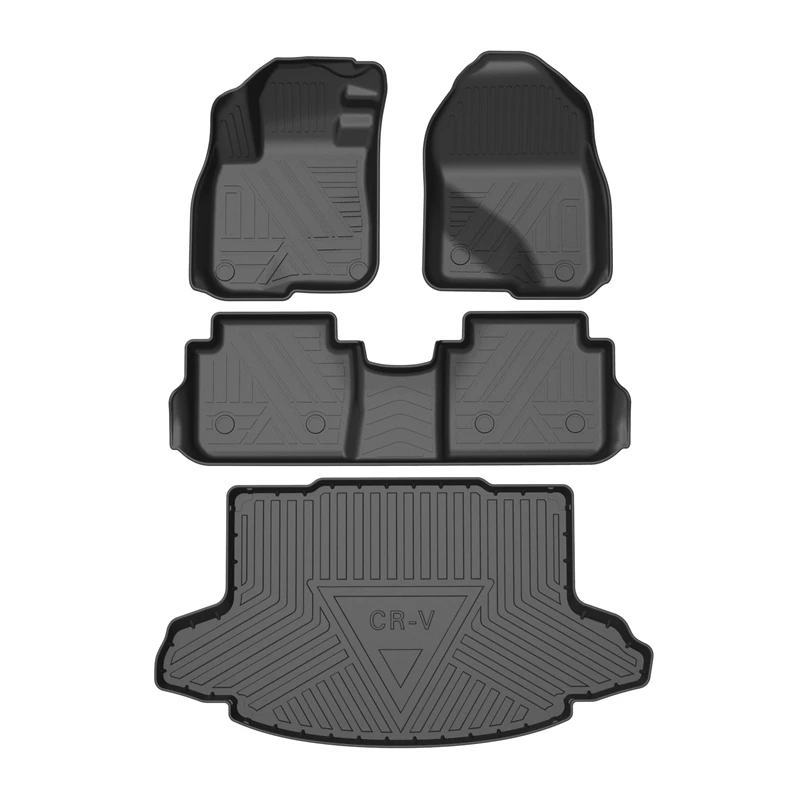 Anti slip waterproof customized car foot mat 5d car mats for honda CRV