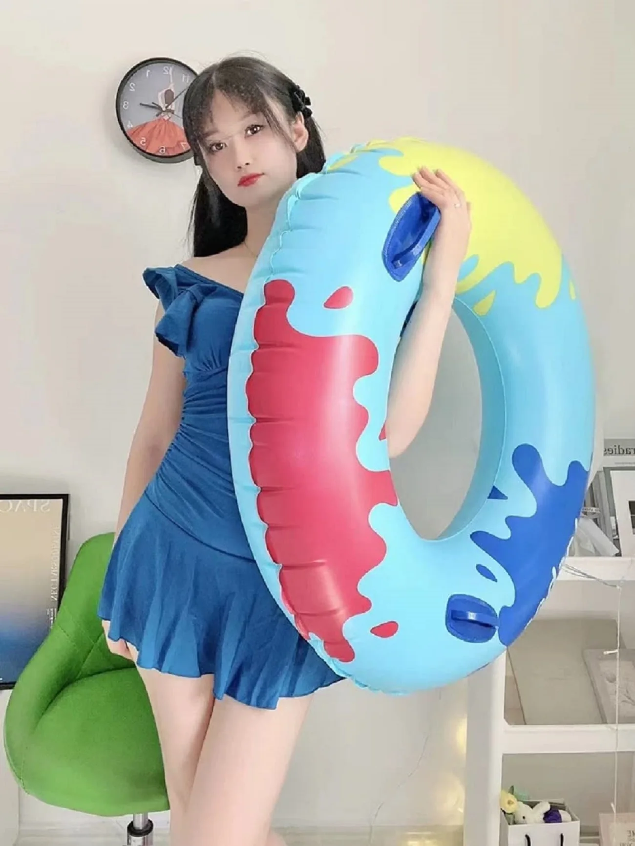 Custom swim tube inflatable ring swimming for adult kids