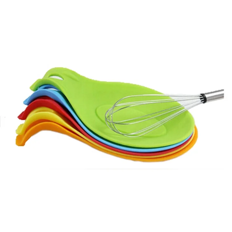 
Multi-function Unbreakable Kitchen Gadgets Small Size Silicone Spoon Rest Holder 