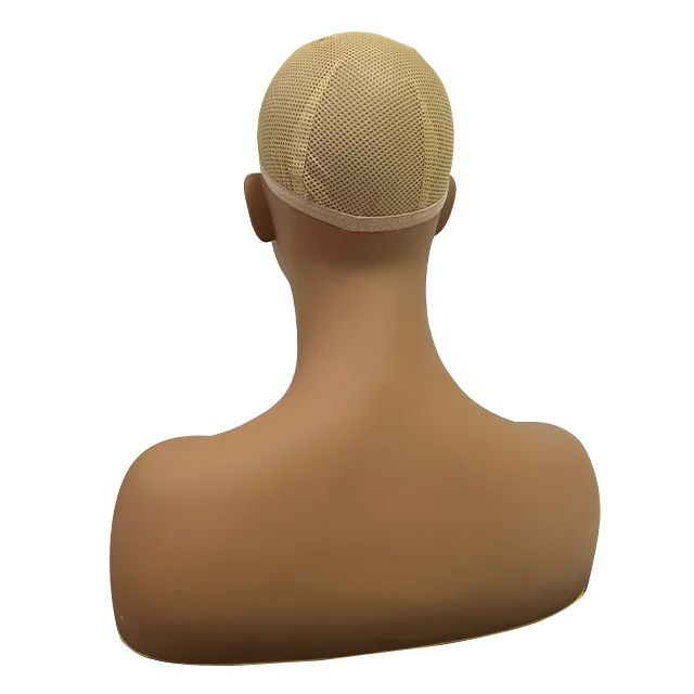 Realistic Female Mannequin Head With Shoulders Display Manikin Head With Bust for Wigs,Makeup,Beauty Accessories