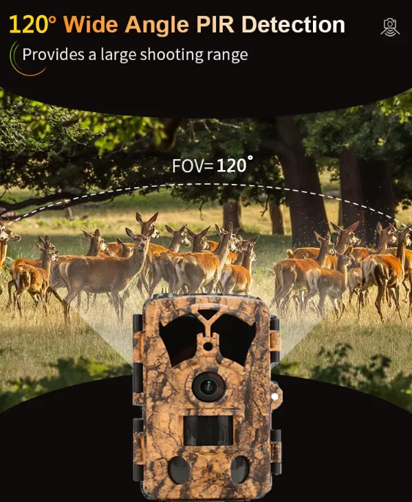 BSTCAM 4K 48M Bluetooth&WiFi APP control IR range 20m/85ft  Control Remote Outdoor Wildlife  Motion Detection Trail Camera