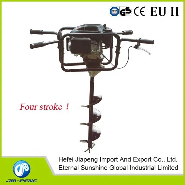 159cc earth auger with 500mm drill and 4 stroke hole digger and two person planting machine at 159cc engine