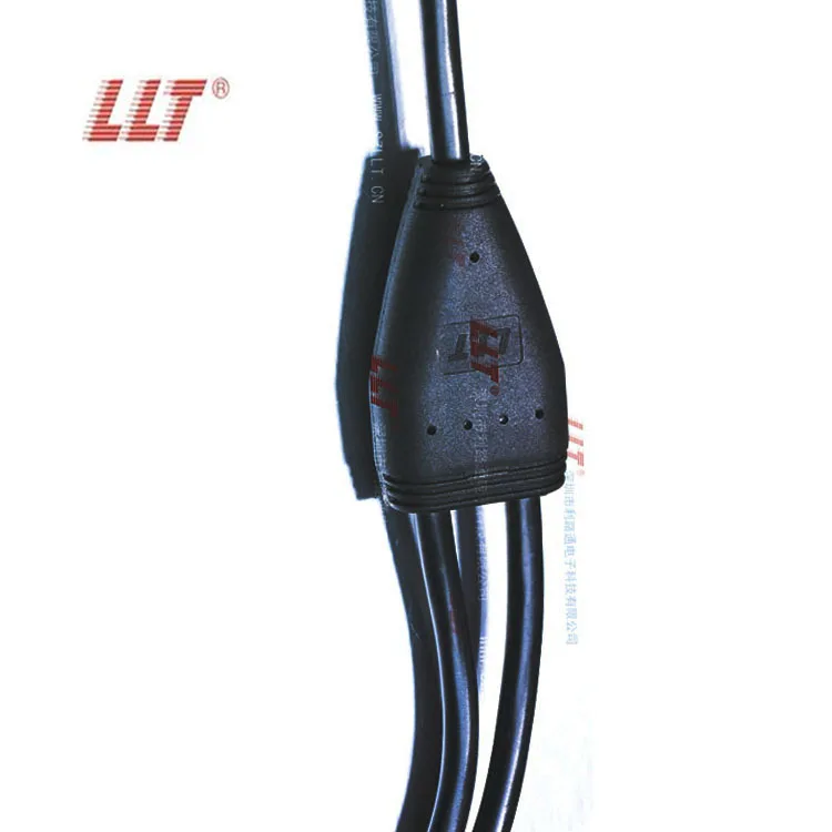 LLT factory 2 3 4 Pin male female ip68 custom 1 in 2 3 4 5 out ip65 waterproof cable Y splitter connector