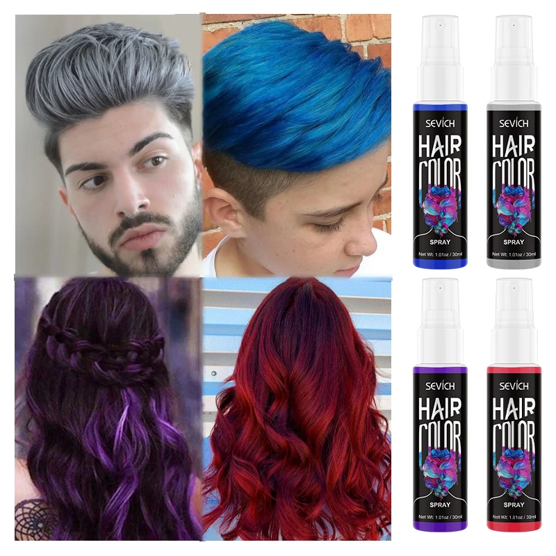 OEM Private Label Fast Color Hair Dye Hairstyle Harmless Hair Coloring Spray Color Coloured