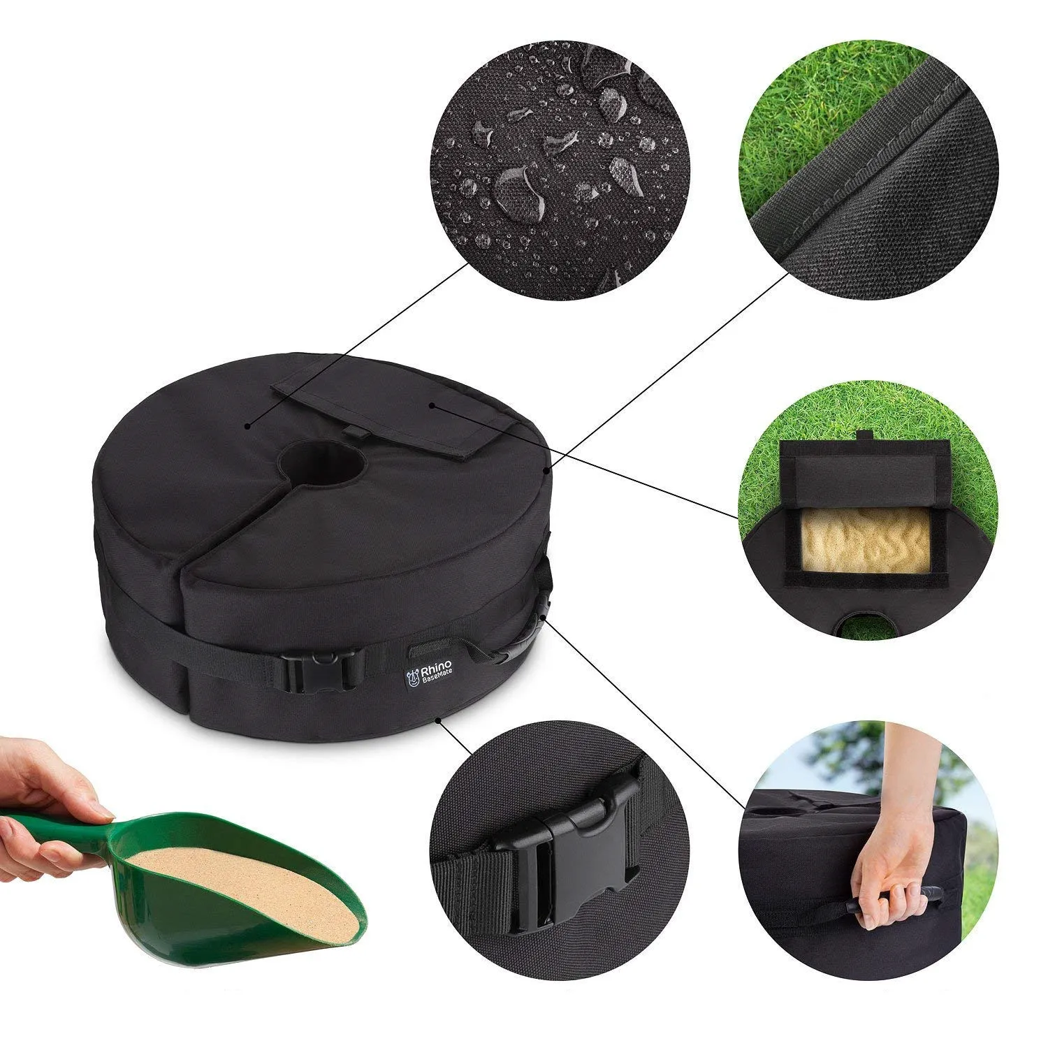 Round three dimensional tent sandbag counterweight bag sun umbrella fixed sandbag