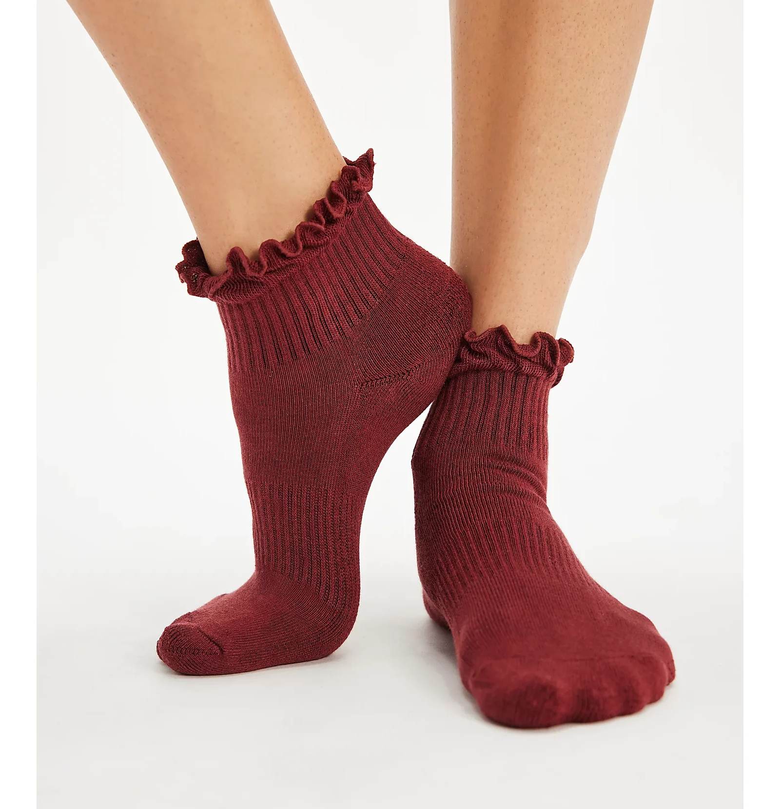 Custom Logo Embroidery Cotton Girls Pilates Grip Neon Green Colorful Ruffle Yoga Socks