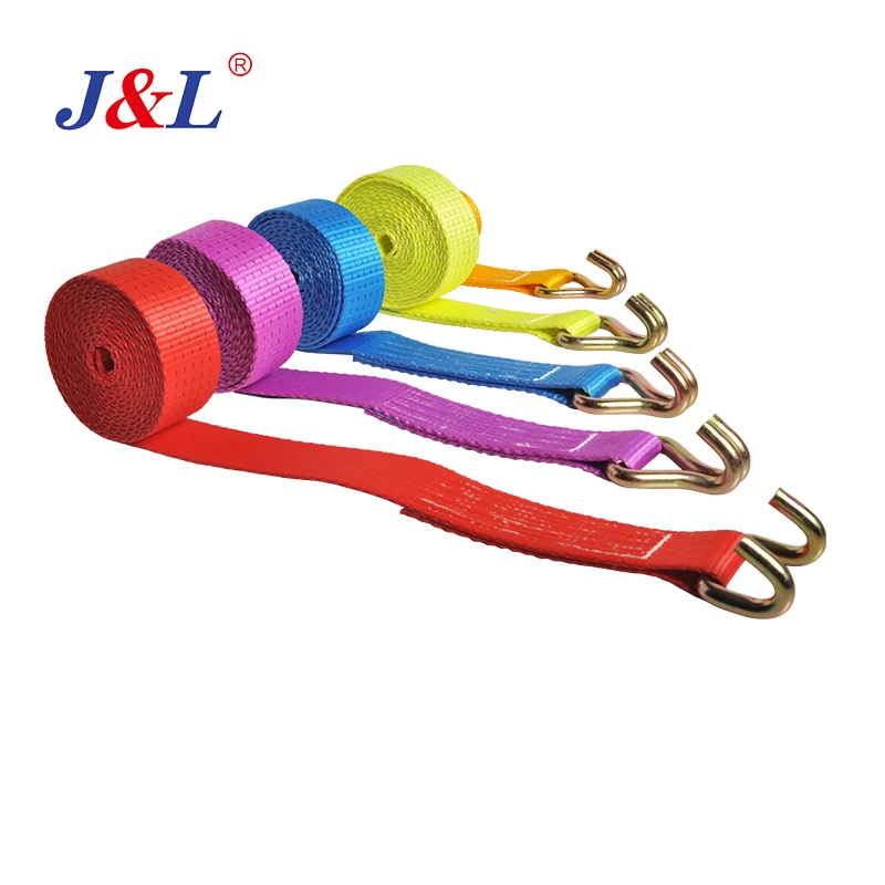 JULI CE GS 10 ton ratchet straps 100mm color code used for cargo truck transportation lashing OEM ODM