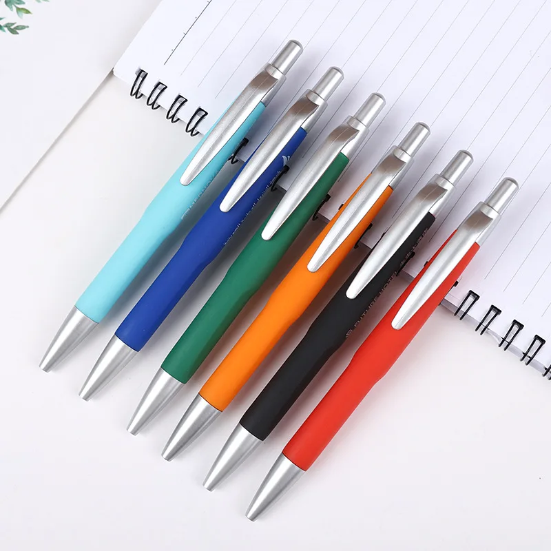 Good soft rubber finished hot sell Plastic Pen Stationery for Promotional Items