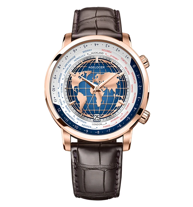 AGELOCER 10 ATM water resistant tourbillon movement automatic mechanical men watch wristwatch