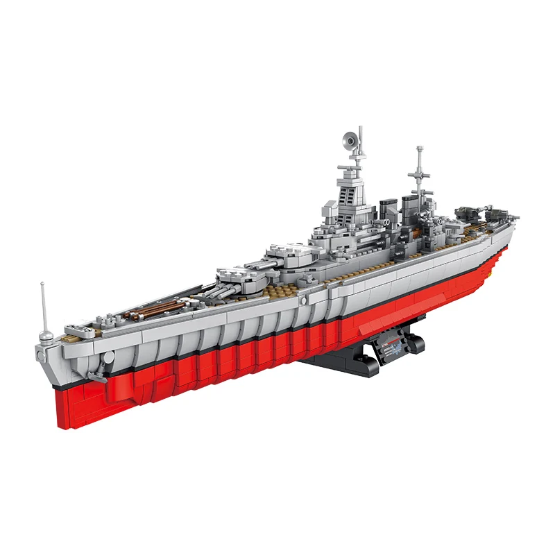 Wholesale Panlos 637005 North Carolina Battleship 1638PCS Military Model Toy Building Blocks