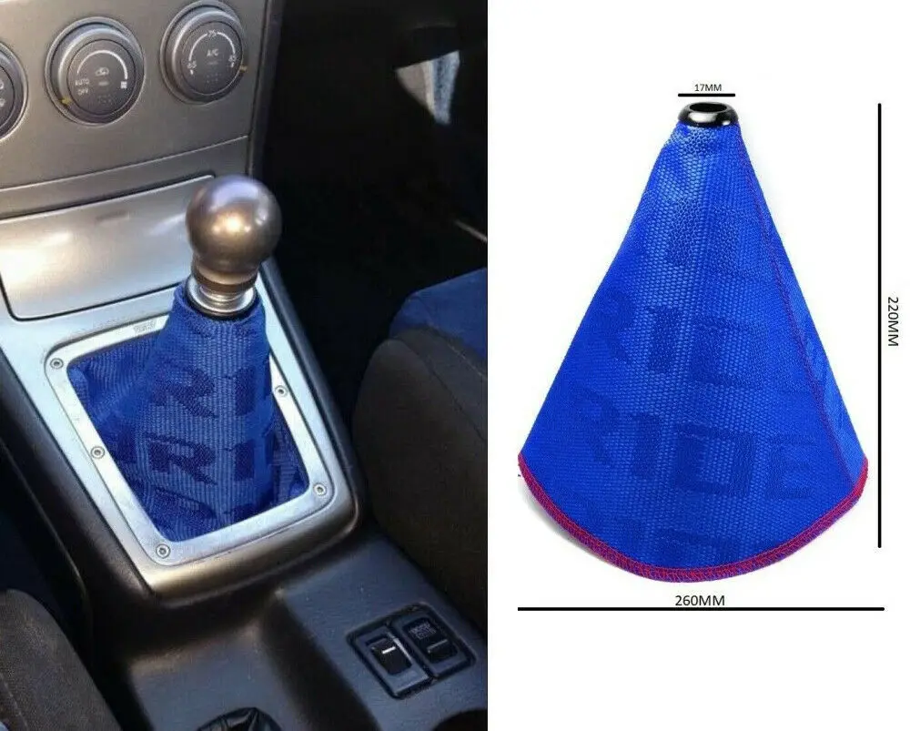 Universal JDM Style Cloth Manual Custom Car Gear Shifter Shift Knob Boot Cover For Bride