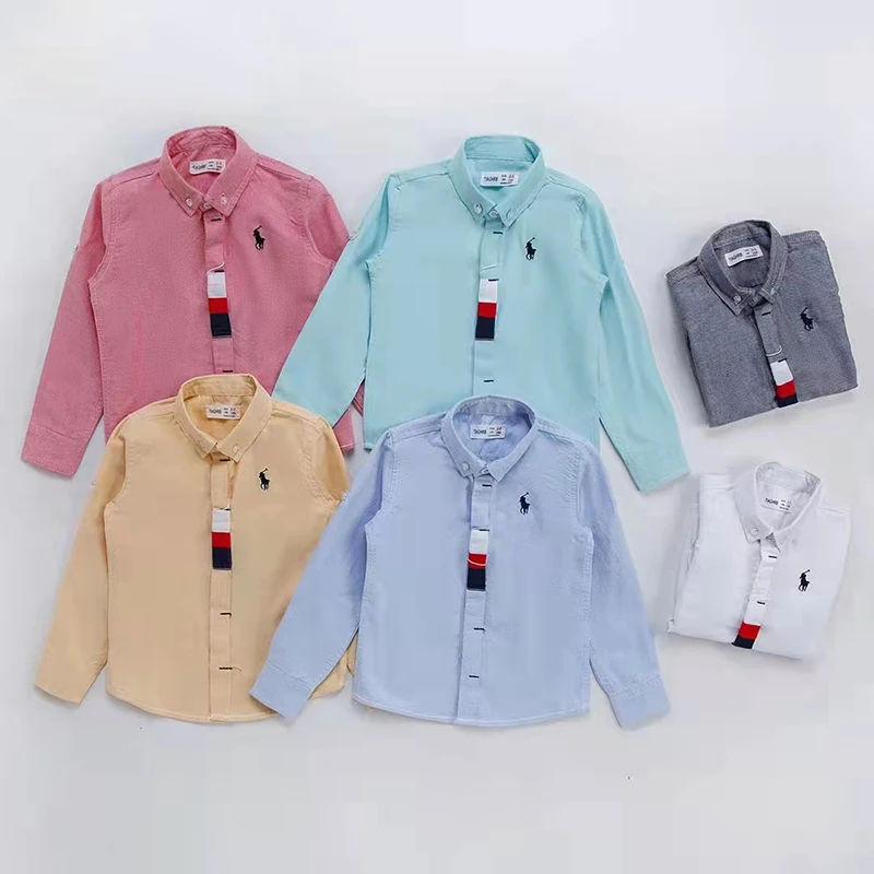 New Stylish 2-10years kid boy clothing Comfortable fabric Tshirts Kids long sleeve 90% cotton Boy Shirts summer