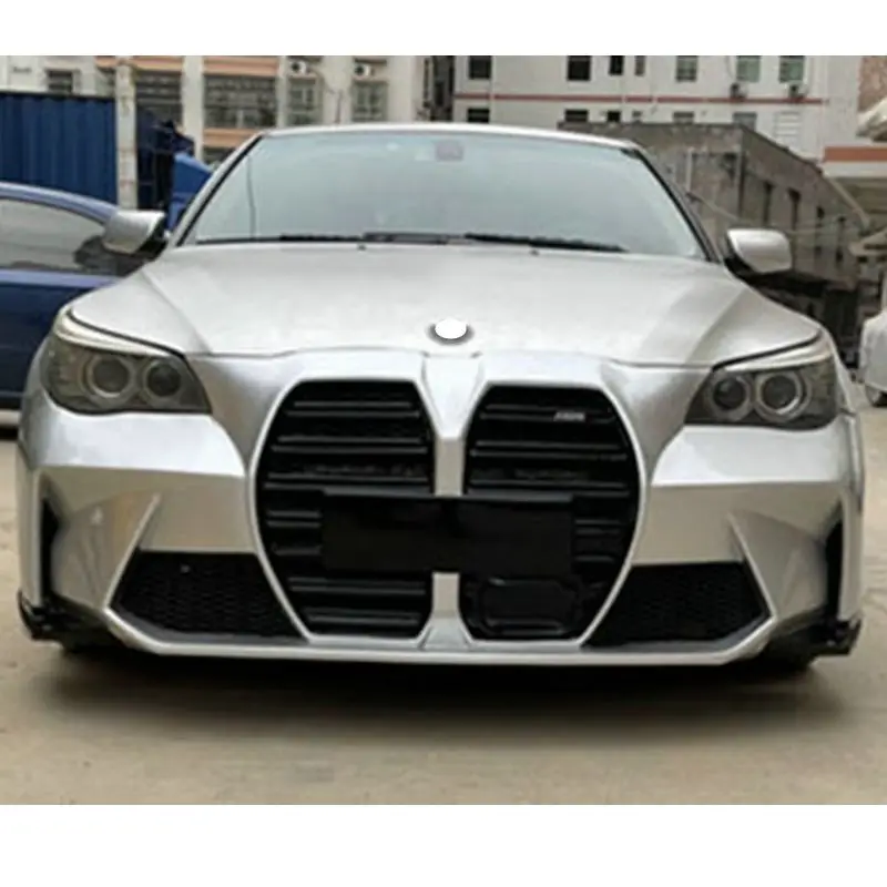For BMW 5 Series E60 Tuning New M4 Style Front Bumper with Grille for BMW Body Kit Car Bumper 2002 - 2010 E60