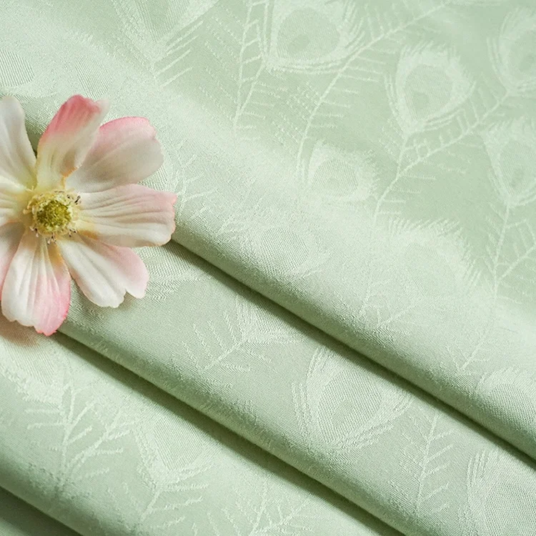 Hot sale multi color textile material jacquard custom apparel fabric rayon for home textile