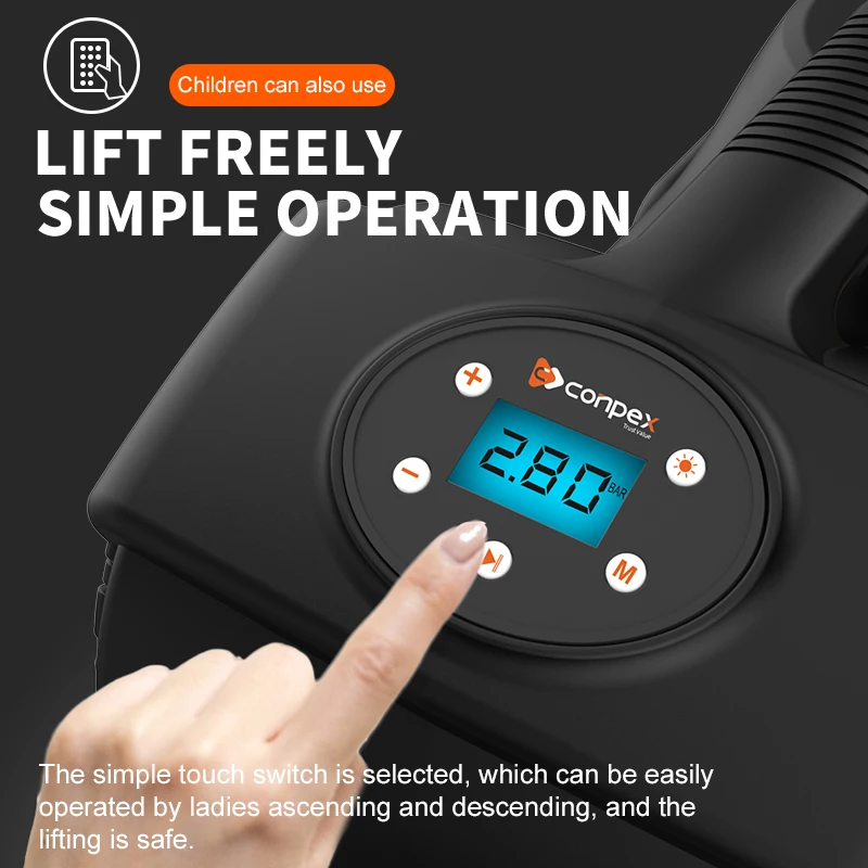 Portable Durable Black Electric Car Jack Hydraulic Jacks And Impact Wrench For Emergency Repair