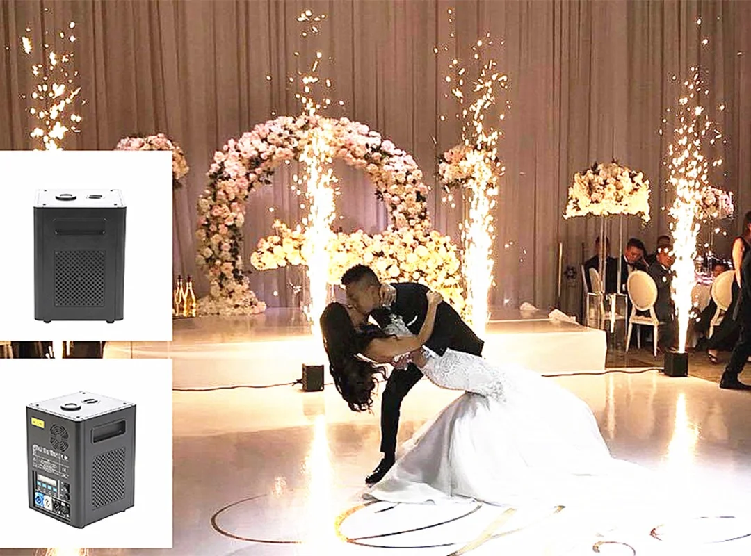 hotsale TOP Wholesale Sparkle Fireworks Mumbai cake trigger pyrotechnic firework sparks fountain wedding machines led par bar CE