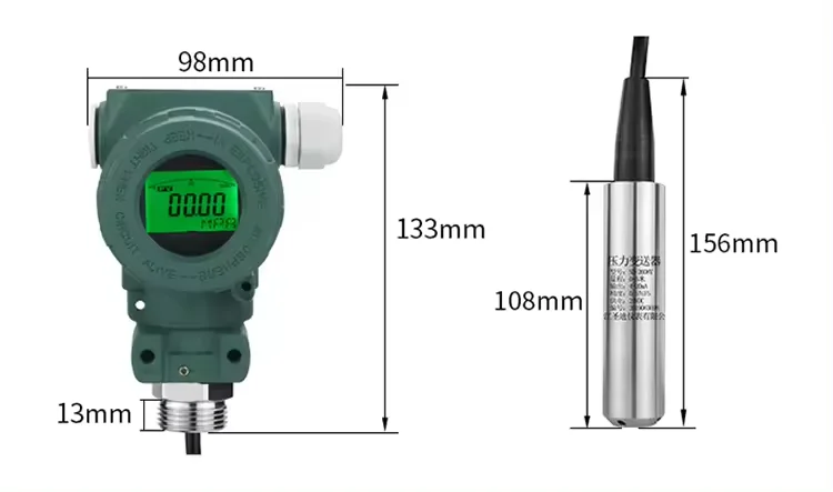 Professional Factory Pressure Transmitter Electronic LCD Digital Atmospheric Hydraulic Pressure Sensor