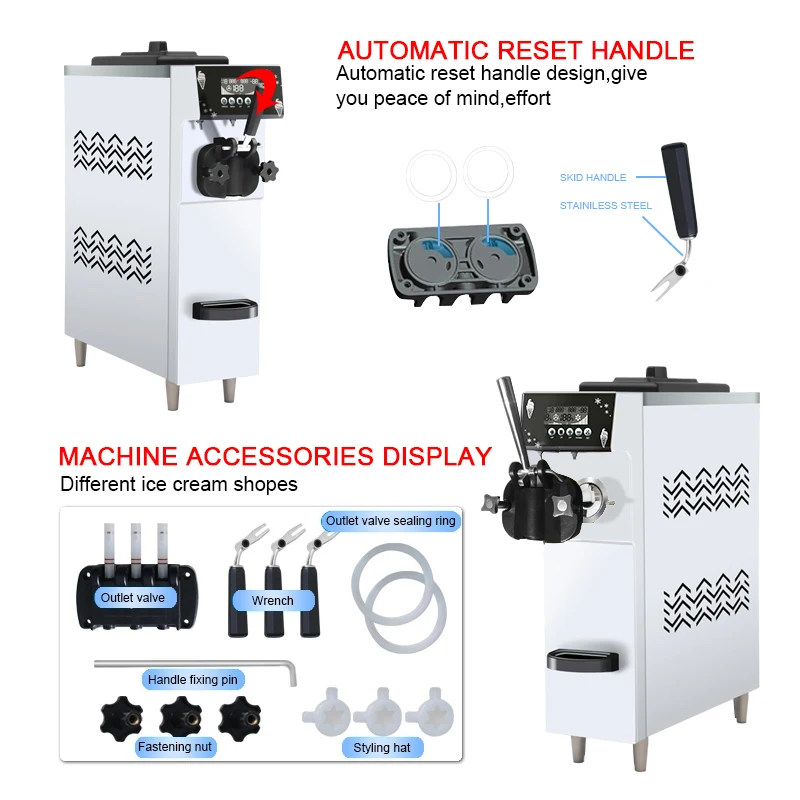 One flavors soft ice cream machine price italian ice cream machine commercial machine  for sale