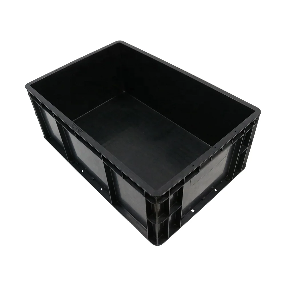 QXR Q-EU4622 600*400*230mm European standard anti static black ESD EU transit case box
