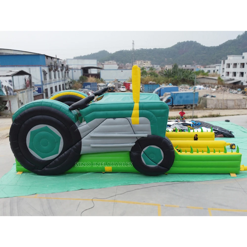15x6 метров, гигантский надувной трактор коммерческого класса, горка для детей и взрослых из сверхпрочного материала от Sino, надувные лодки