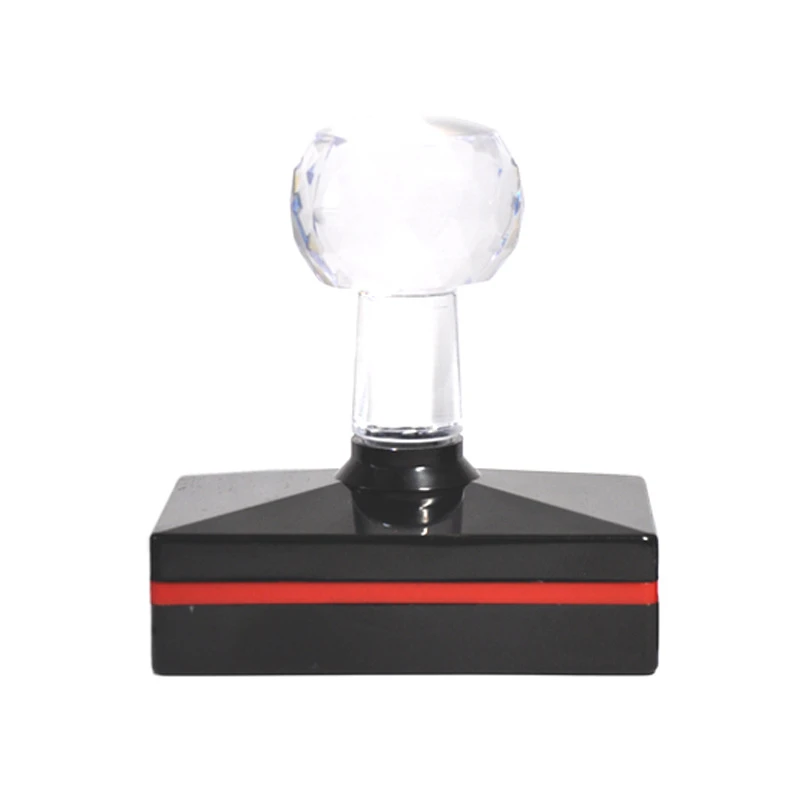 Various Size Acrylic Crystal Handle Flash Self Inking Stamp Text Rubber Date Stamp Pre-Inked Flash Foam Stamp