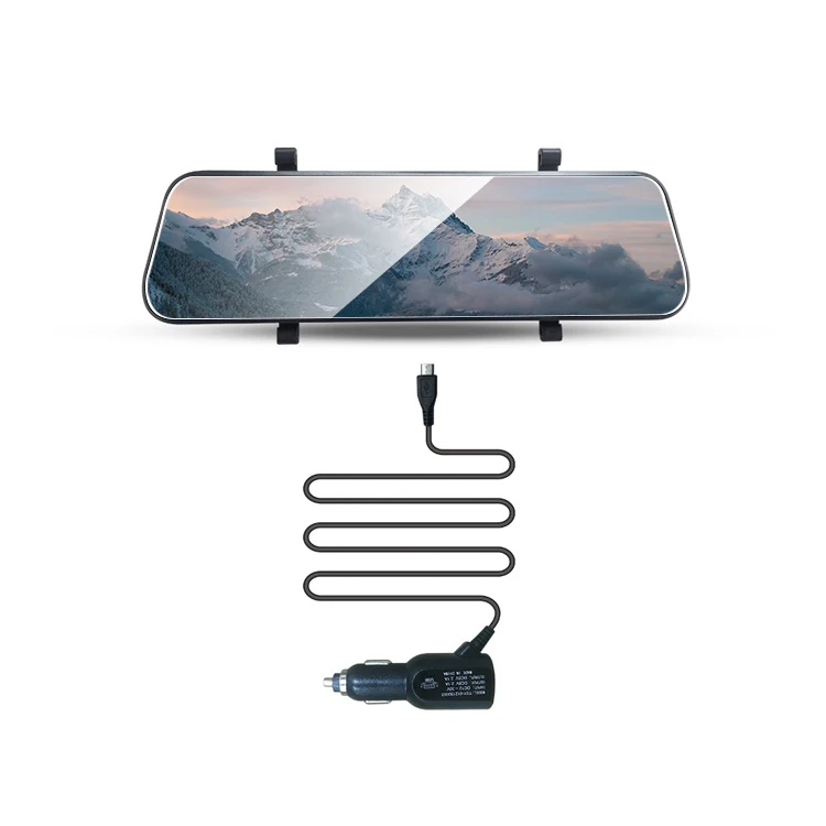 Mirror dual lens car camera recorder 2K+1080p 10inch screen sony sensor dvr