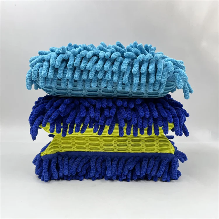 Micro Fiber Reusable Sponge Microfibre Cleaning Cloth Washing Sponge Microfiber Cloth Car Cleaner Sponge With Cloth