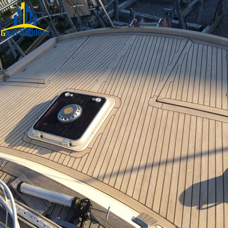 Gingbuilders Hign Quality Outdoor Holly Brown 120Mmx240Mm Composite Rhombus 2,40Gx1,20 Foam Eva Wooden 6Mm Foam Boat Flooring