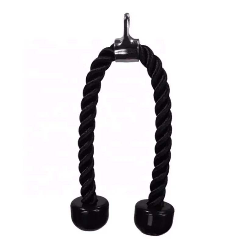 Home Gym Fitness Accessories Adjustable LAT and Lift Pulley System Triceps Pull Down Power Training Set With Pulley