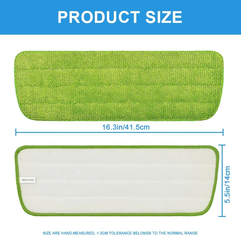Factory Supply Flat Mop Hand Refill Fit for Bona or Other Spray Mop Household Cleaning Tools Microfiber Replace Pads